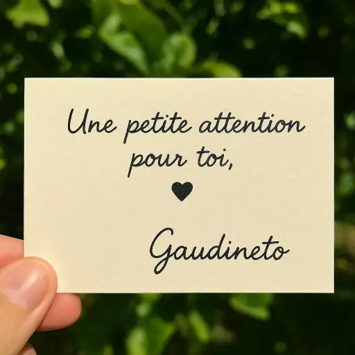 Message écrit à la main 🖤